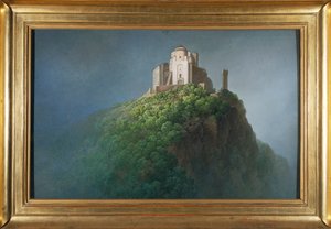 Opactwo św. Michała przy wejściu do Val di Susa, Giuseppe Pietro Bagetti, obraz