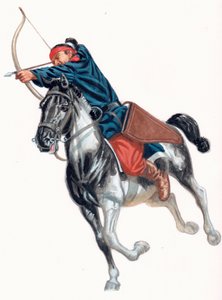 Konny łucznik armii Zhao autorstwa Giuseppe Rava
