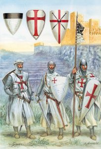 Templariusze (ilustracja) autorstwa Giuseppe Rava