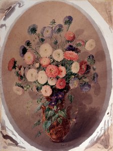 Bukiet stokrotek Akwarela Giuseppe Rody (XIX wiek) 1863 Dim 70x51 cm Geny, Galleria d