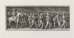 Wejście Francuzów do Mediolanu, 15 maja 1796 autorstwa Giuseppe Rosaspina, after Andrea Appiani
