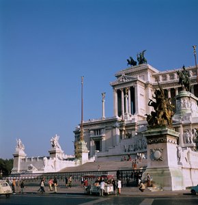 Pomnik Wiktora Emanuela II w Rzymie, XIX w. autorstwa Giuseppe Sacconi