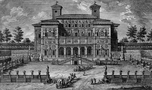 Kasyno i Villa Borghese, niedaleko Rzymu, XVIII wiek.