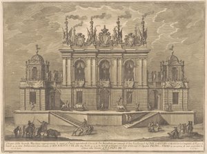 Seconda Macchina dla Chin z 1775 r.: Walka byków, 1775 r. autorstwa Giuseppe Vasi