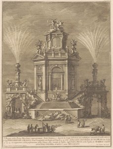 Prima Macchina dla Chin z 1776 r.: Pałac przyjemności autorstwa Giuseppe Vasi, after Giuseppe Palazzi