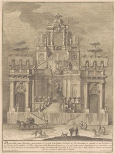 Prima Macchina dla Chin z 1778 r.: Wieś Belevedere z Herkulesem i Anteuszem autorstwa Giuseppe Vasi, after Giuseppe Palazzi