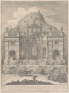 Druga machina dla Chin z 1778 r.: mieszkanie w pobliżu Monte Testaccio autorstwa Giuseppe Vasi, after Giuseppe Palazzi