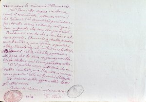 Odręczny list Giuseppe Verdiego do autora librett Aidy Antonio Ghislanzoni