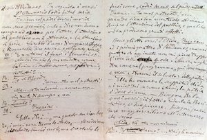Odręczny list Giuseppe Verdiego do autora librett Aidy Antonio Ghislanzoni