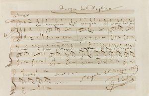 Muzyczny cytat z La forza del destino, Św. Agata, 28 V 1869, 1869.