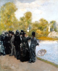 Basen w Jardin du Luxembourg autorstwa Giuseppe de Nittis