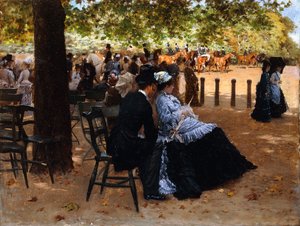 Na torze wyścigowym, 1874 autorstwa Giuseppe or Joseph de Nittis