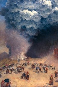 Deszcz popiołów autorstwa Giuseppe or Joseph de Nittis