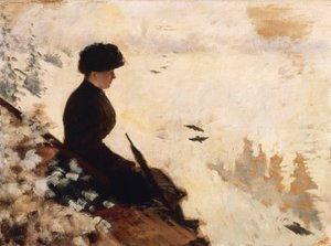 Efekt śniegu autorstwa Giuseppe or Joseph de Nittis