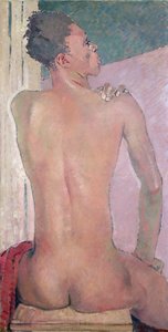 Widok czarnego siedzącego z tyłu, 1937 autorstwa Glyn Warren Philpot