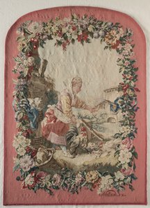 Panel i ramka przeciwpożarowa, c. 1775.
