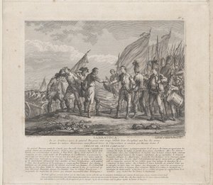 Sarratoga [sic] 17 października 1777, ca. 1777. autorstwa Godefroy