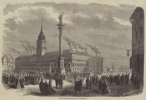 Plac Pałacowy w Warszawie (rycina)