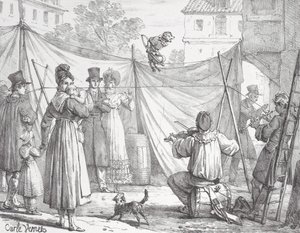 Małpa i lampart Małpa, 1818.