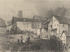 Widok na wioskę górską, ca. 1829-33.