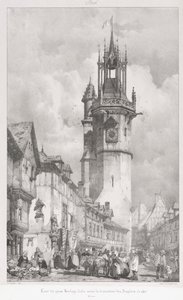 Malownicze i romantyczne podróże w starożytnej Francji, Normandia: Tour du Gros-Horlage, Évreux autorstwa Godefroy Engelmann