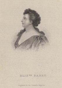 Elizabeth Barry, angielska aktorka (grawerowanie)