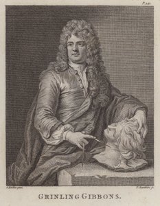 Grinling Gibbons , angielski rzeźbiarz i rzeźbiarz w drewnie (grawerowanie)