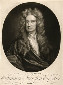 Isaac Newton, Esq., wyd. 1712 (grawerowanie) autorstwa Godfrey (after) Kneller
