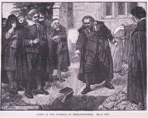 Scena na pogrzebie Chillingworth AD 1644
