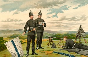 1. karabiny Middlesex Victoria Rifles – ochotnicy, 1890. autorstwa Godfrey Douglas Giles