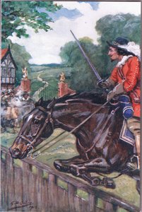 The Romance of Britonmarte: Ale pokonała o kilka cali dębową deskę, z Wierszy Adama Lindsaya Gordona opublikowanych przez T.N. Foulis, 1912