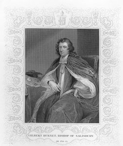 Gilbert Burnet, biskup Salisbury, grawerowane przez H. Robinson autorstwa Godfrey Kneller