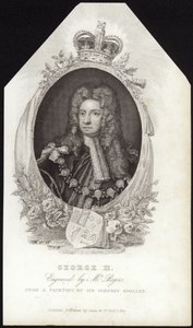 Król Jerzy II z Wielkiej Brytanii i Irlandii autorstwa Godfrey Kneller