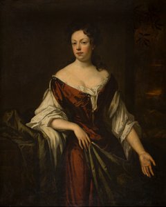 Portret damy, ok. 1666-1723 (olej na płótnie) autorstwa Godfrey Kneller