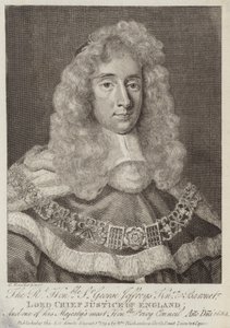 Sir George Jeffreys, walijski sędzia autorstwa Godfrey Kneller