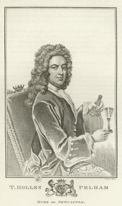 Thomas Holles Pelham, książę Newcastle autorstwa Godfrey Kneller