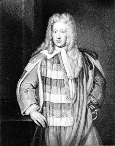Portret Henryka St. John (1678-1751) I wicehrabiego Bolingroke, rytowany przez W.T. Fry