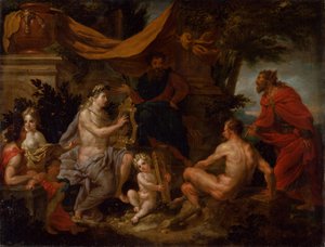 Rywalizacja między Apollo i Panem, ok. 1690.