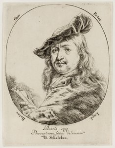 Portret Gerarda Dou, malarza autorstwa Godfried Schalcken