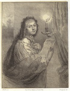 Kobieta ze świecą autorstwa Godfried after Schalken or Schalcken