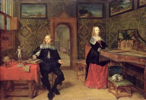 Młody uczony i jego żona, 1640