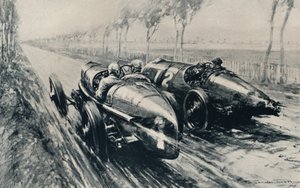 Wyścigi o Grand Prix, Strasburg 1922, 1937 autorstwa Gordon Crosby