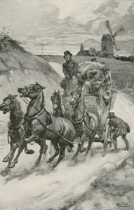 Dyliżans w dawnych czasach autorstwa Gordon Frederick Browne