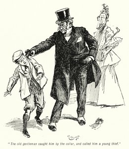 Ilustracja do Historii Poszukiwaczy Skarbów autorstwa E Nesbita (lito) autorstwa Gordon Frederick Browne