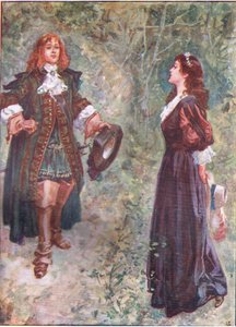 „Czy teraz jestem kuzynem, który ci się podoba?”, z publikacji Lorna Doone przez W & R Chambers Ltd, 1921 autorstwa Gordon Frederick Browne