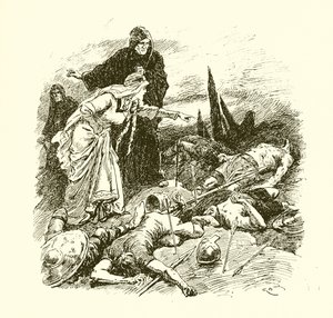 Królowa Edith odnajdująca ciało Harolda po bitwie pod Hastings