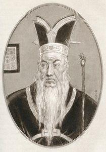 Konfucjusz, z Żywych biografii przywódców religijnych autorstwa Gordon Ross