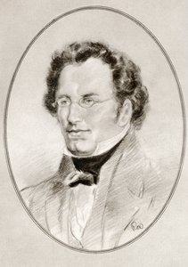 Franz Peter Schubert, z Żywych biografii wielkich kompozytorów autorstwa Gordon Ross