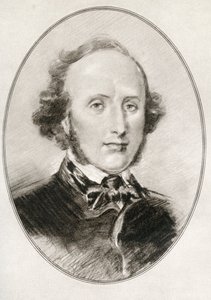 Jakob Ludwig Felix Mendelssohn Bartholdy, z Żywych biografii wielkich kompozytorów autorstwa Gordon Ross