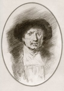 Rembrandt Harmenszoon van Rijn, z Żywych biografii wielkich malarzy autorstwa Gordon Ross